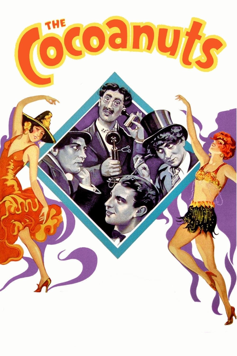 Poster de LOS CUATRO COCOS en inglés