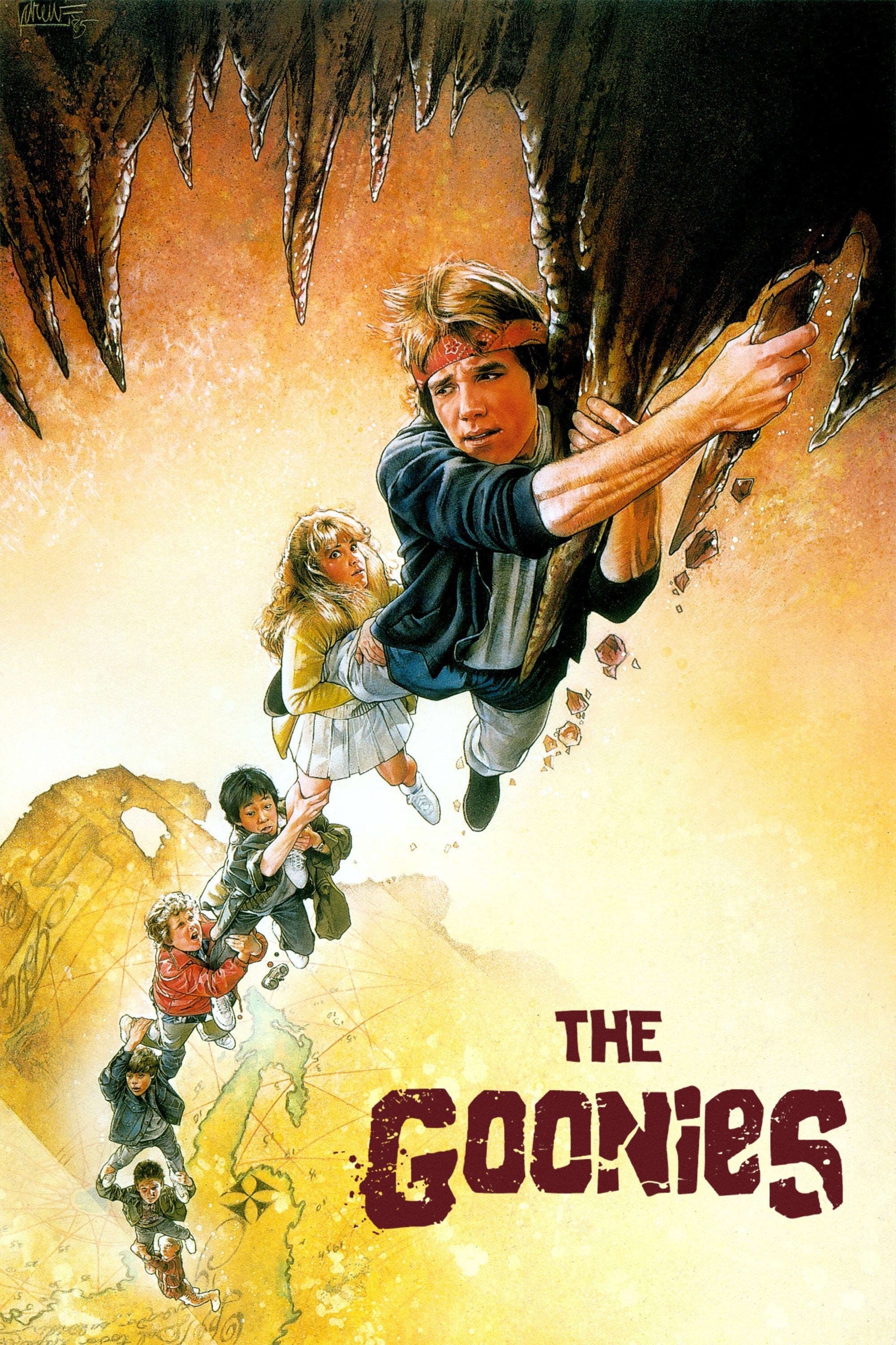 Poster de LOS GOONIES en inglés