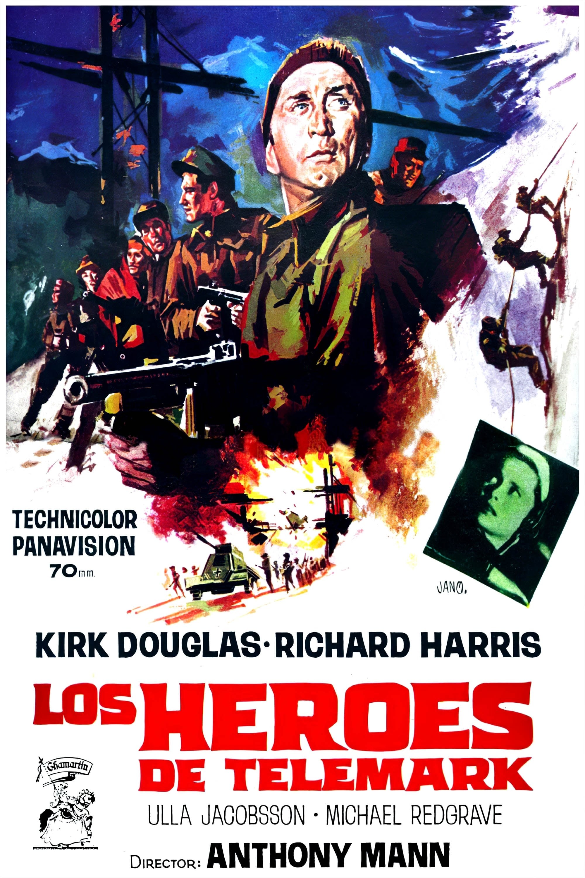 Poster de LOS HÉROES DE TELEMARK en español