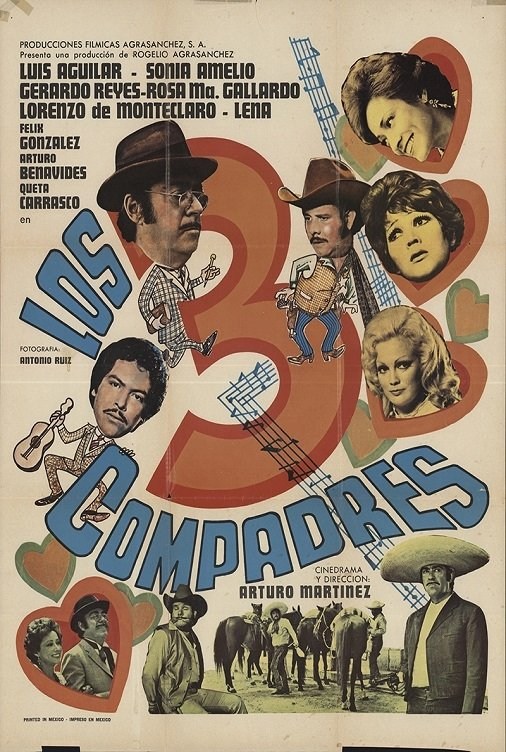 Poster de LOS TRES COMPADRES