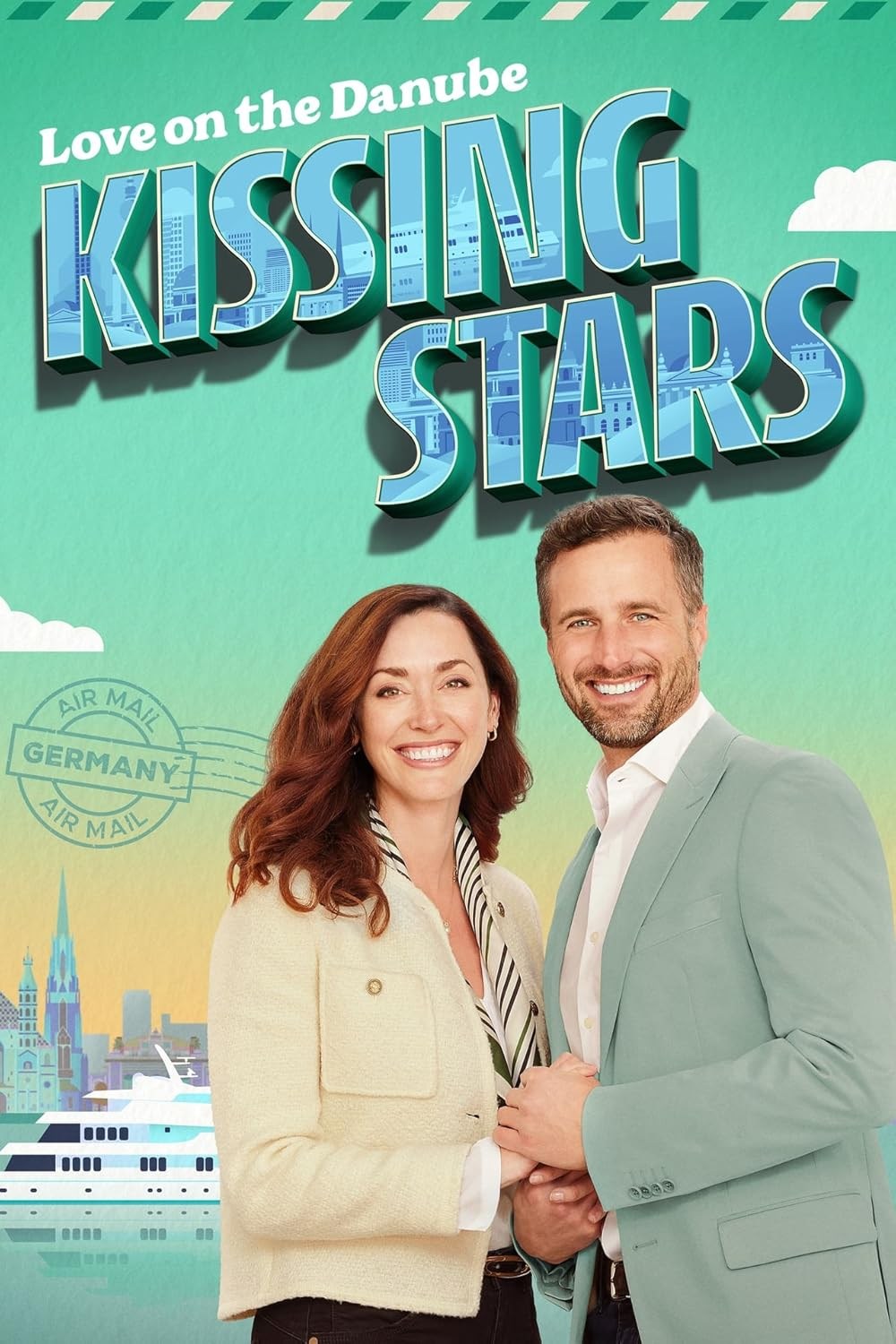 Poster de LOVE ON THE DANUBE KISSING STARS
