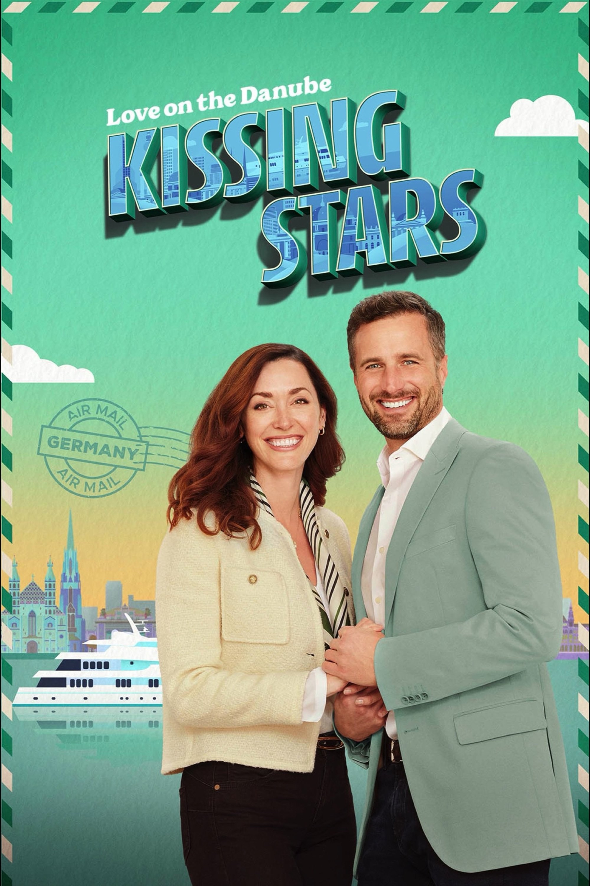 Poster de LOVE ON THE DANUBE KISSING STARS