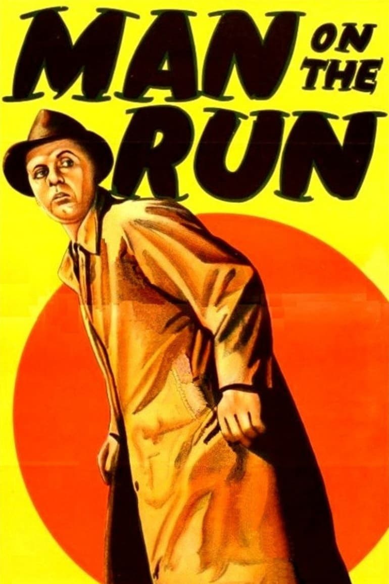 Poster de MAN ON THE RUN en inglés