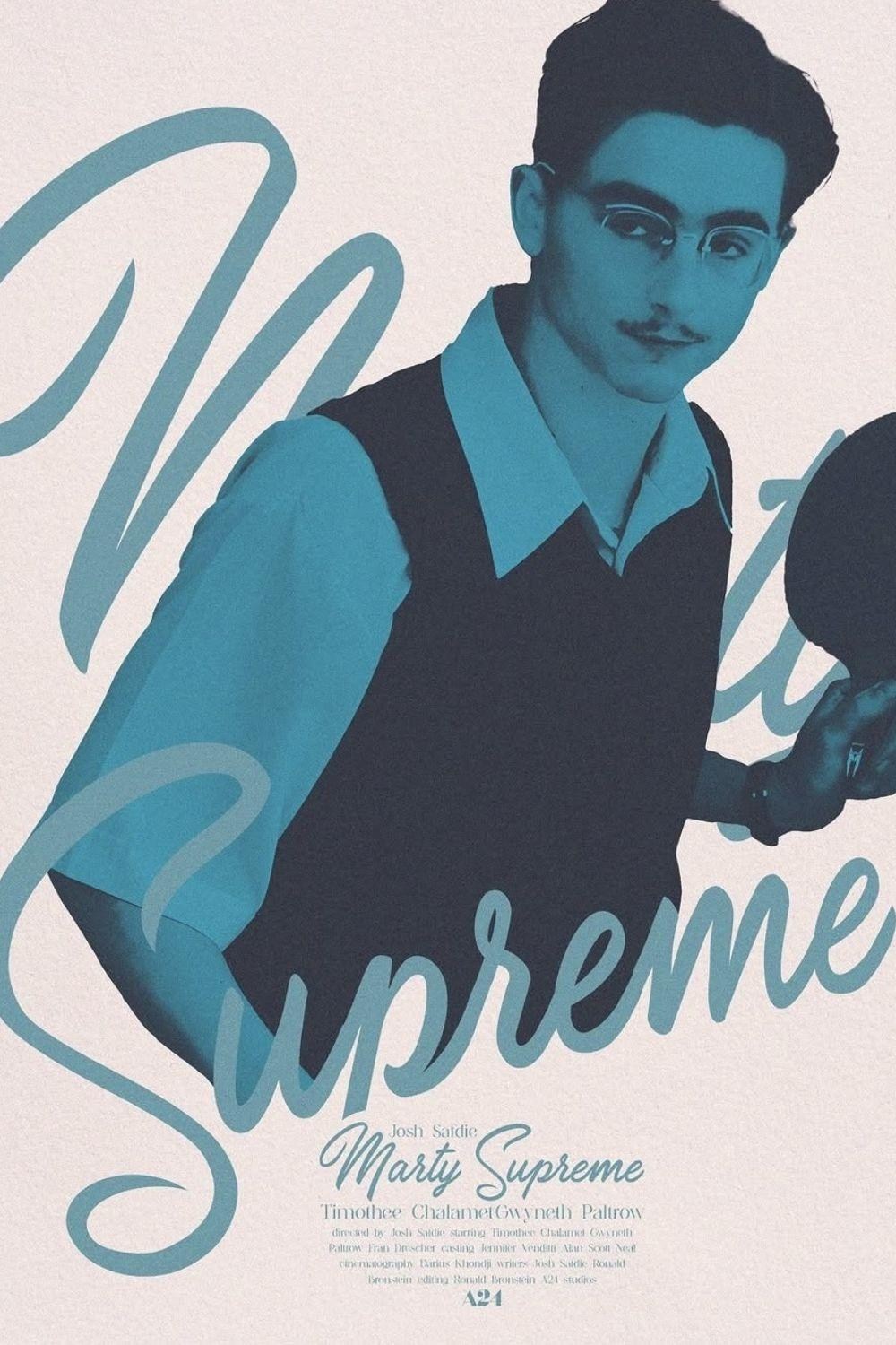 Poster de MARTY SUPREME en inglés