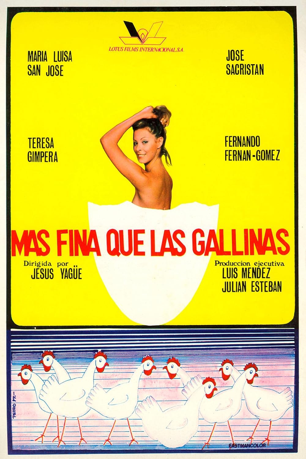 Poster de MÁS FINA QUE LAS GALLINAS