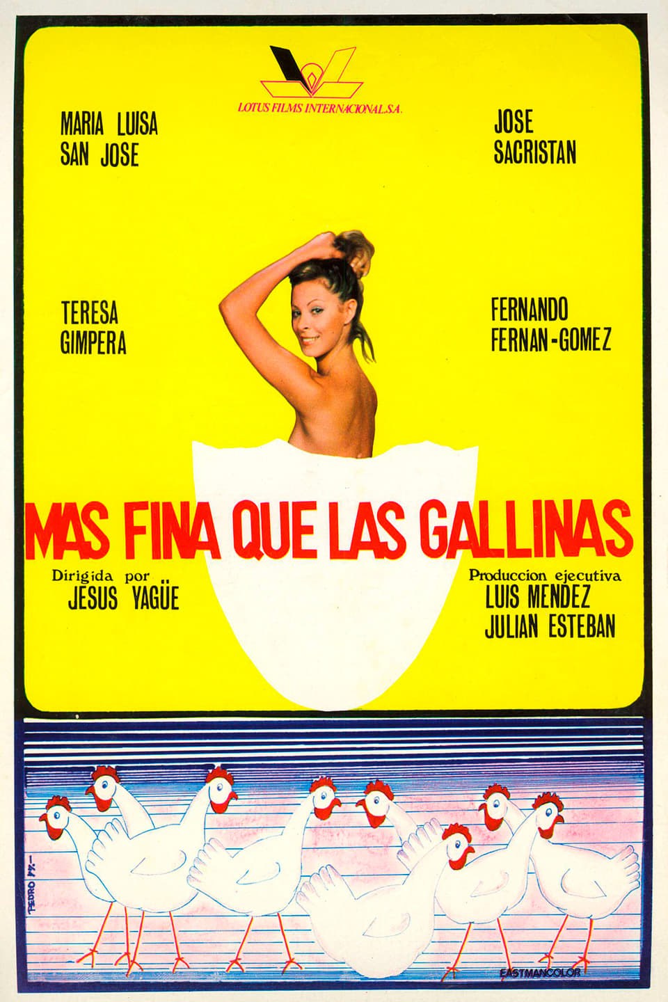 Poster de MÁS FINA QUE LAS GALLINAS en español