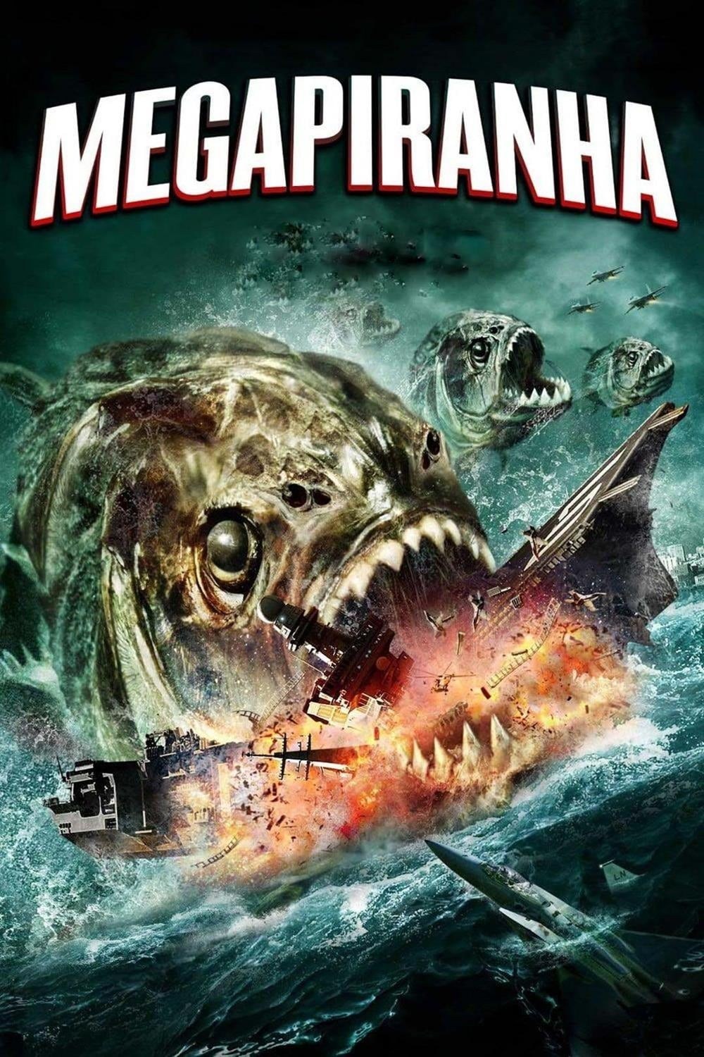 Poster de MEGAPIRAÑA en inglés