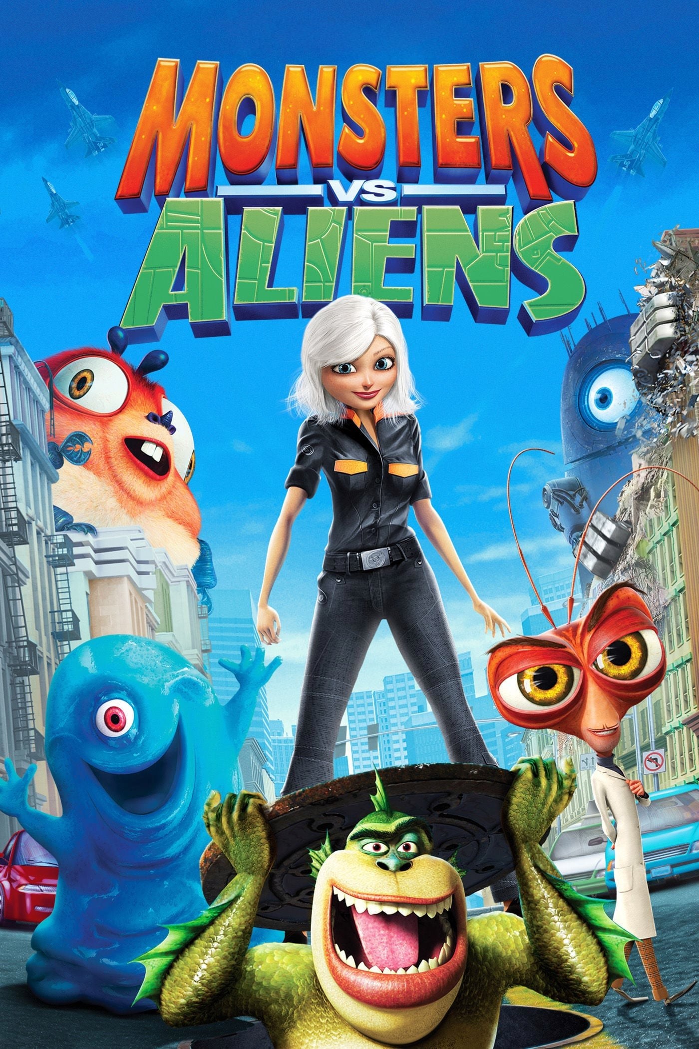 Poster de MONSTRUOS CONTRA ALIENÍGENAS en inglés
