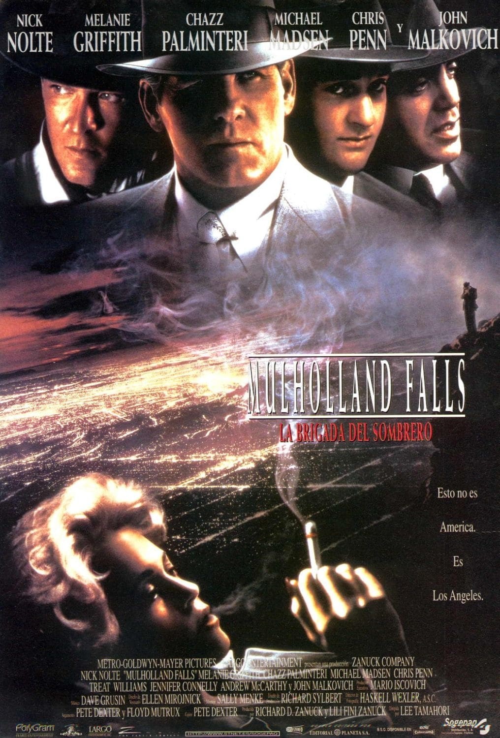Poster de MULHOLLAND FALLS (LA BRIGADA DEL SOMBRERO) en español