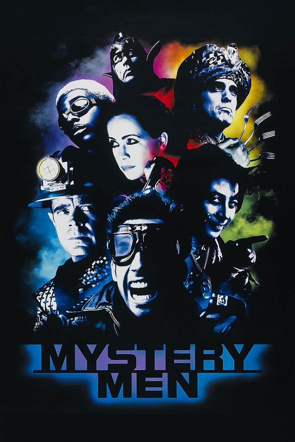 Poster de MYSTERY MEN (HOMBRES MISTERIOSOS) en inglés