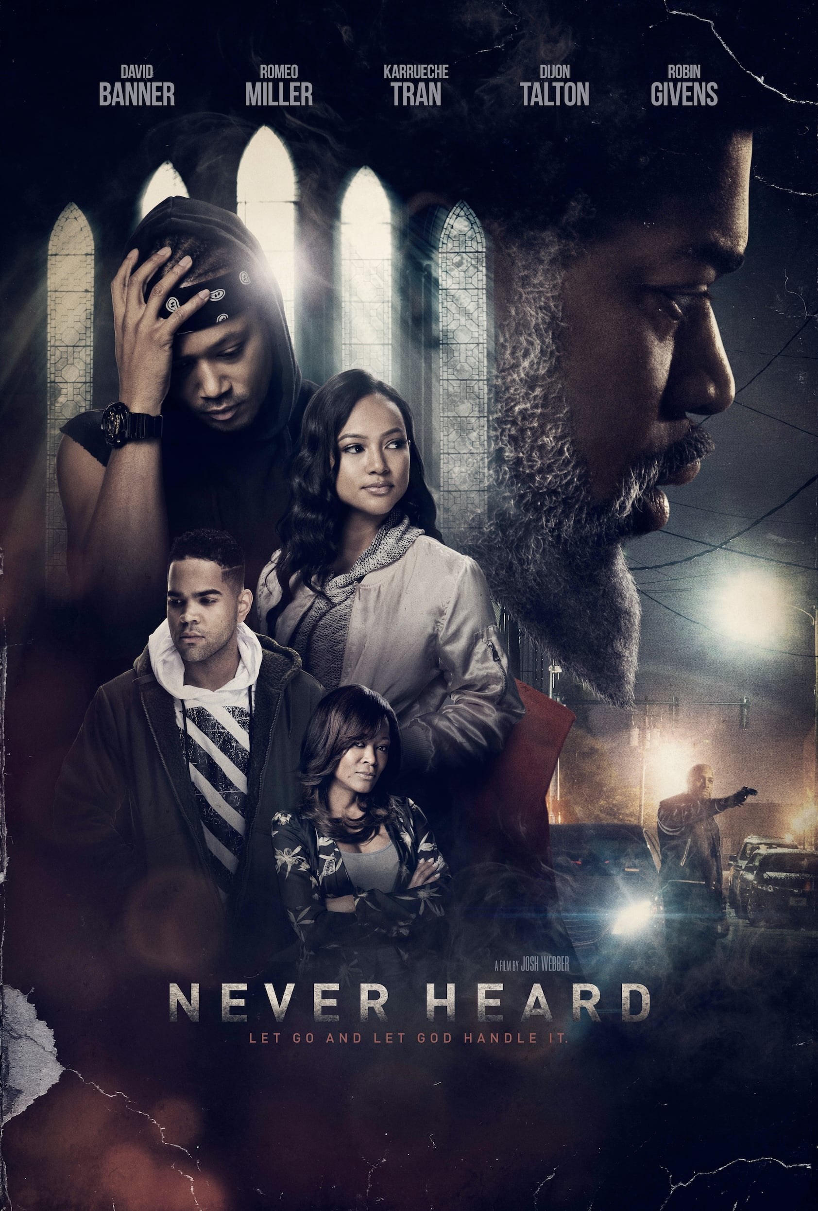 Poster de NEVER HEARD en inglés