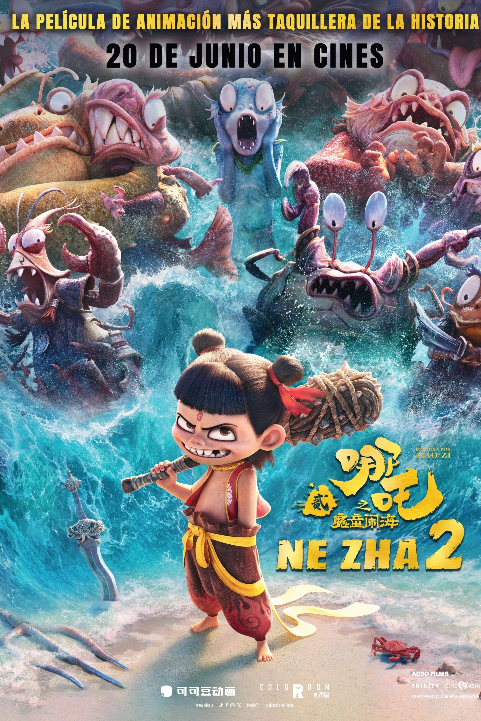 Poster de NE ZHA 2 en español