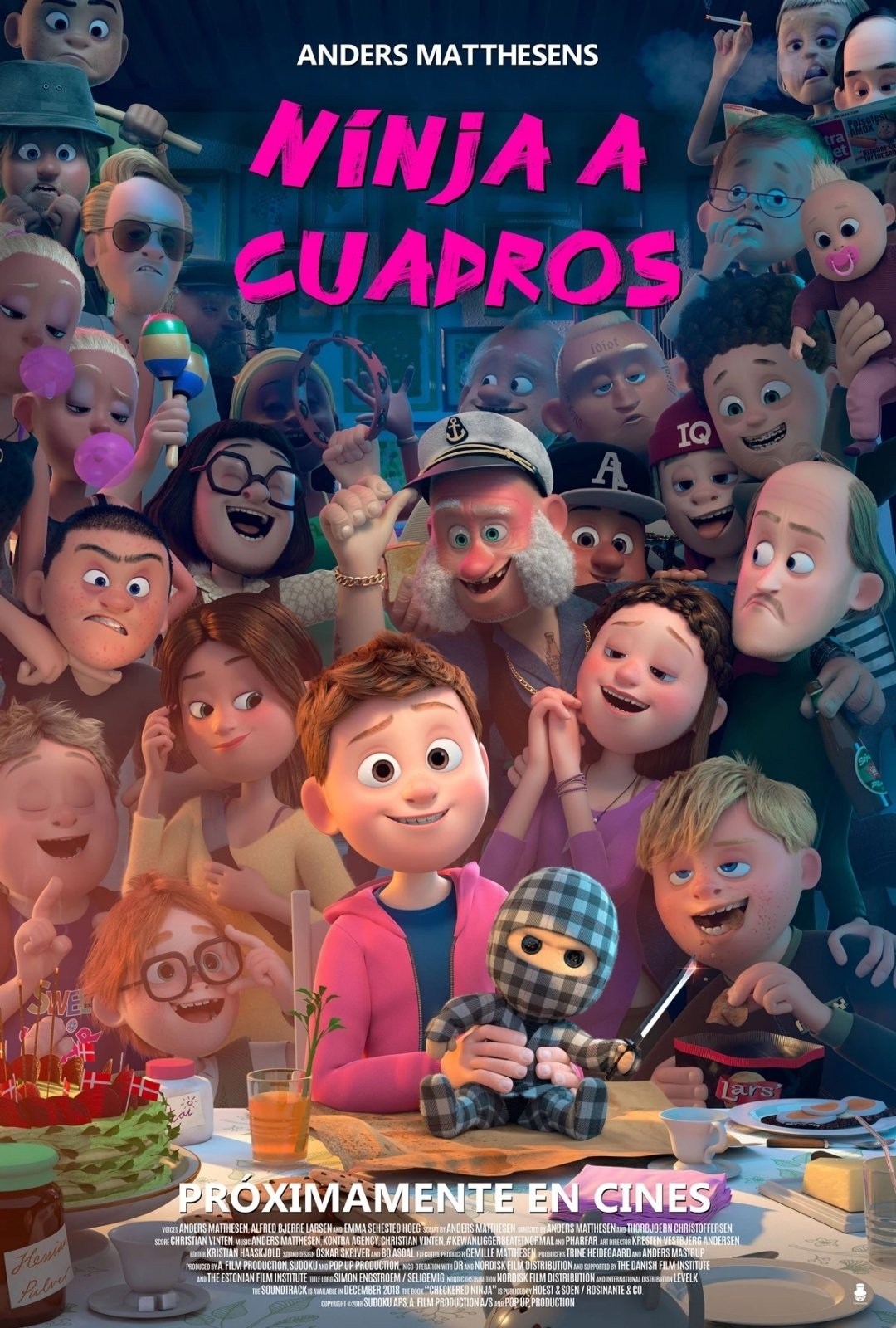 Poster de NINJA A CUADROS en español