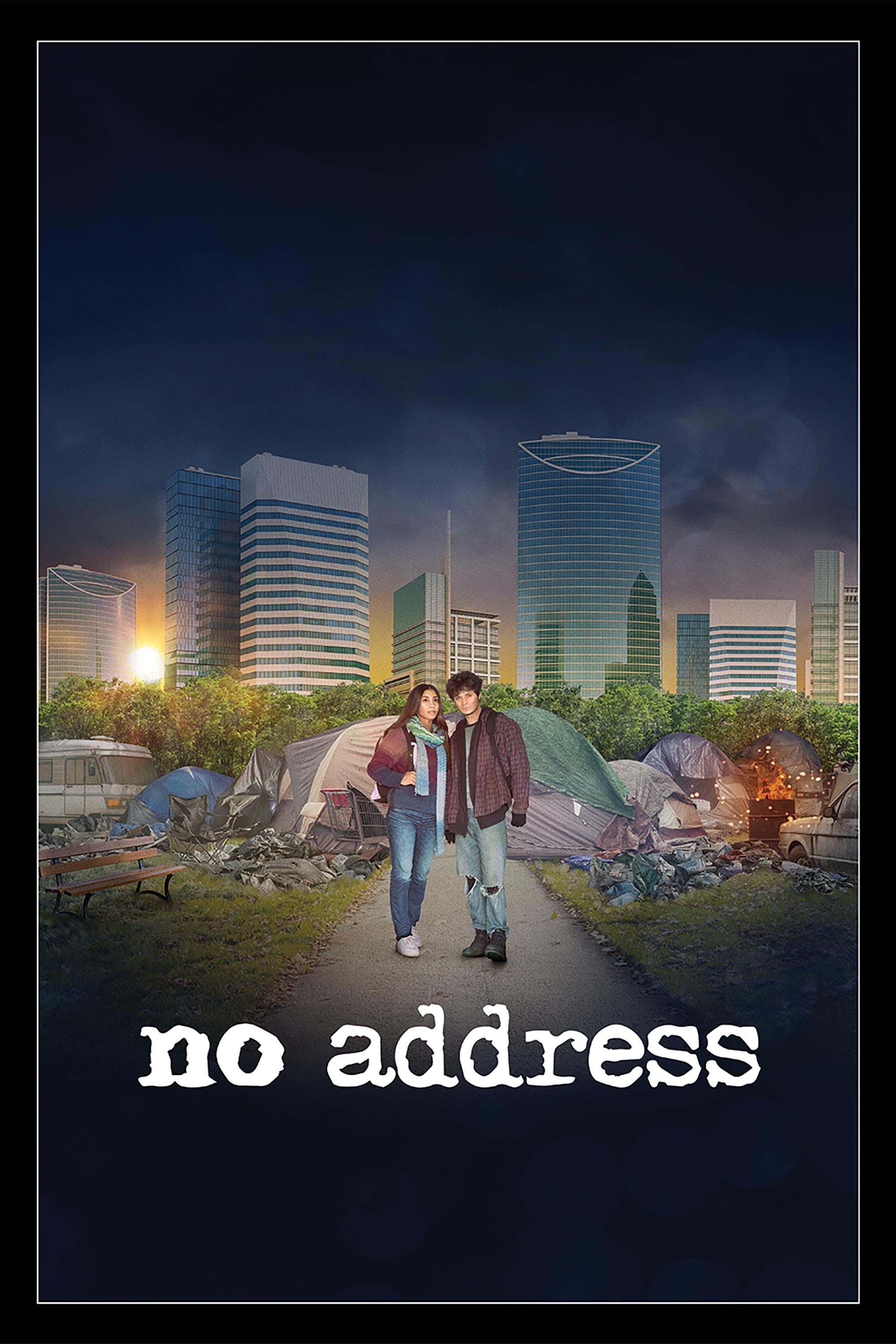 Poster de NO ADDRESS en inglés