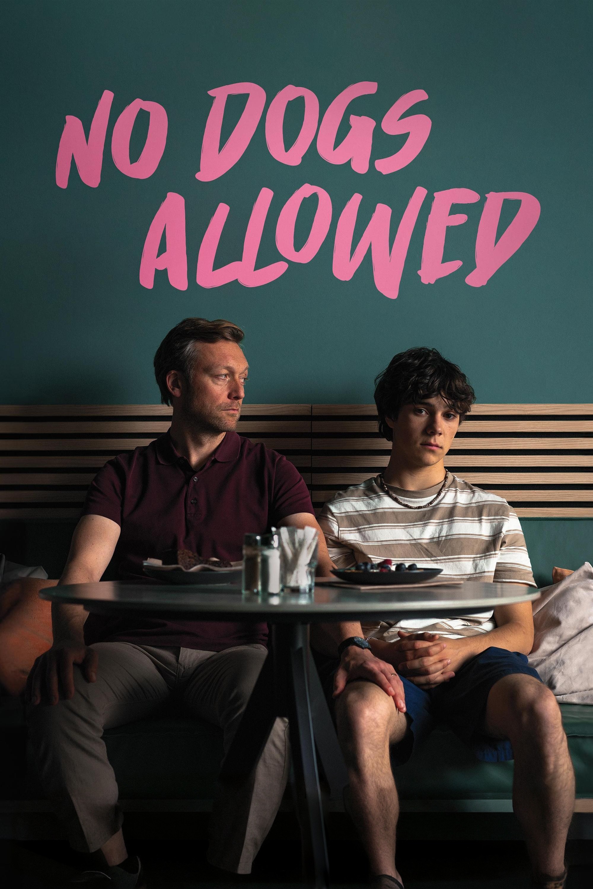 Poster de NO DOGS ALLOWED en inglés