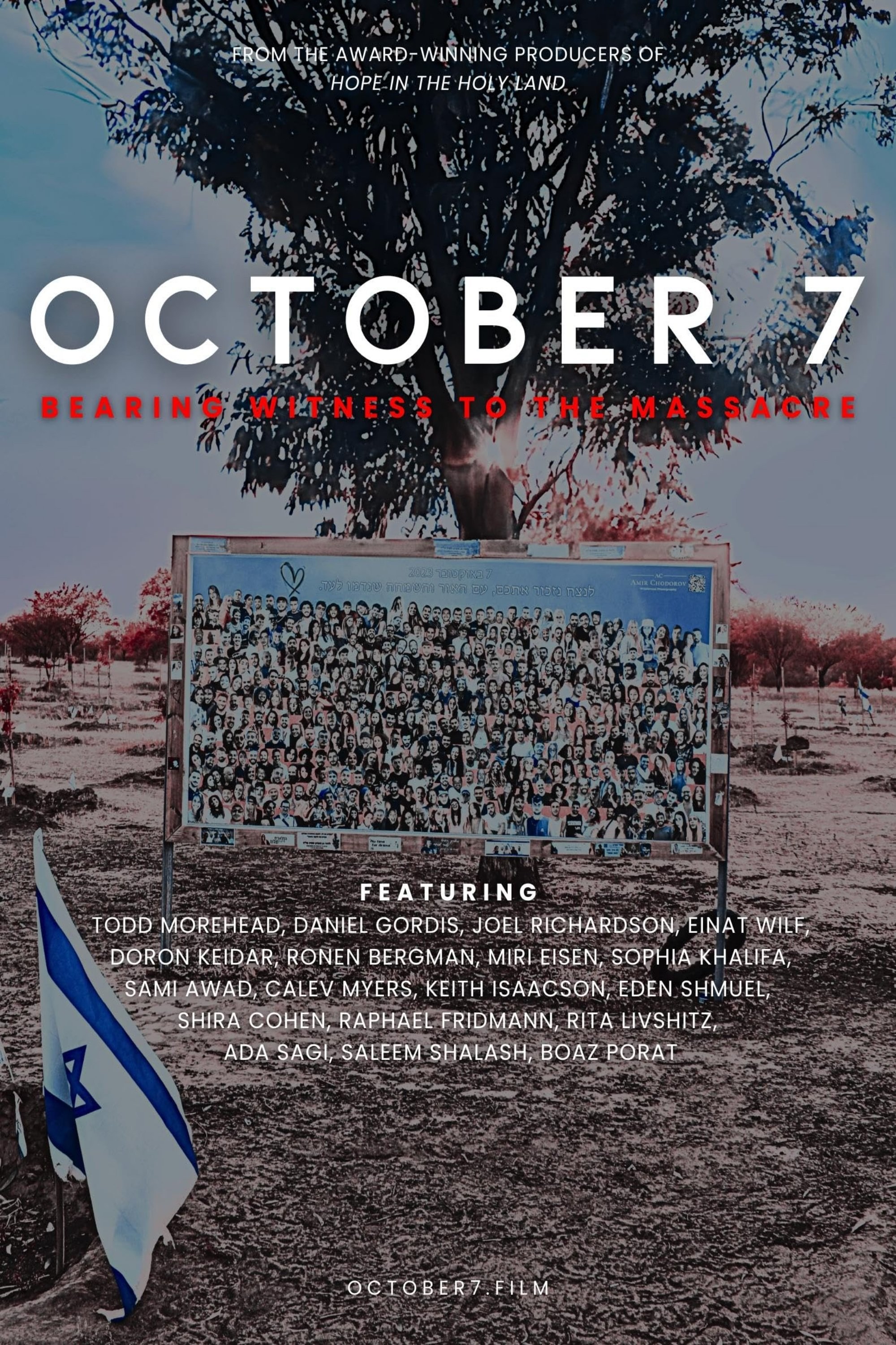 Poster de OCTOBER 7: BEARING WITNESS TO THE MASSACRE en inglés