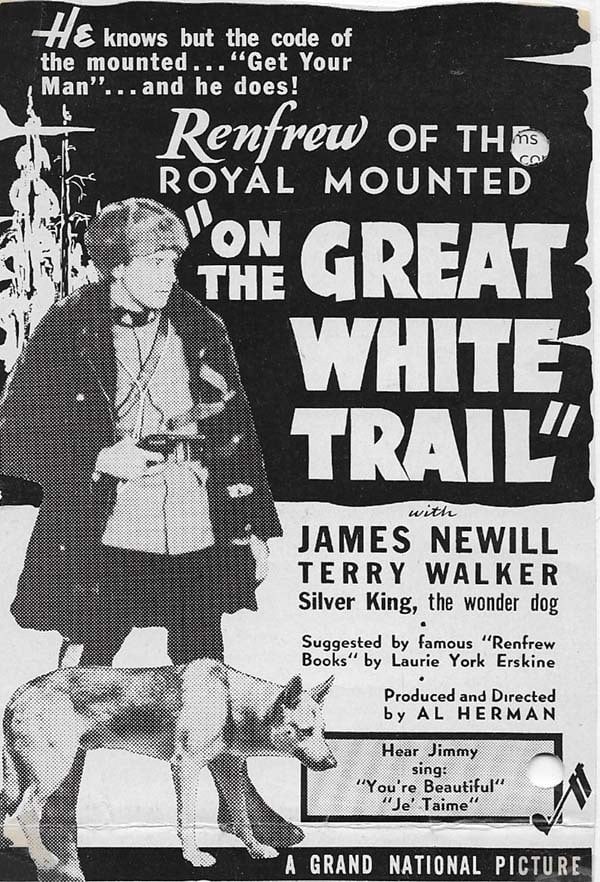 Poster de ON THE GREAT WHITE TRAIL en inglés