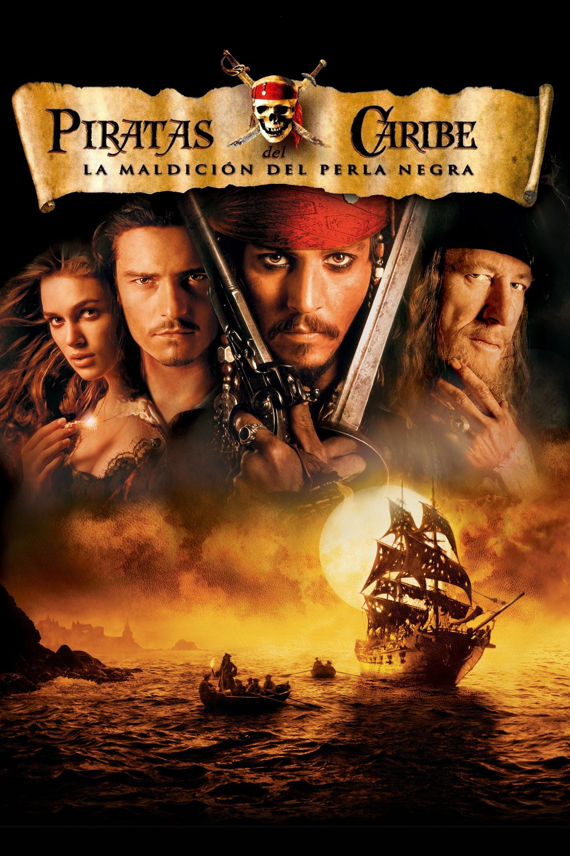 Poster de PIRATAS DEL CARIBE: LA MALDICIÓN DE LA PERLA NEGRA en español