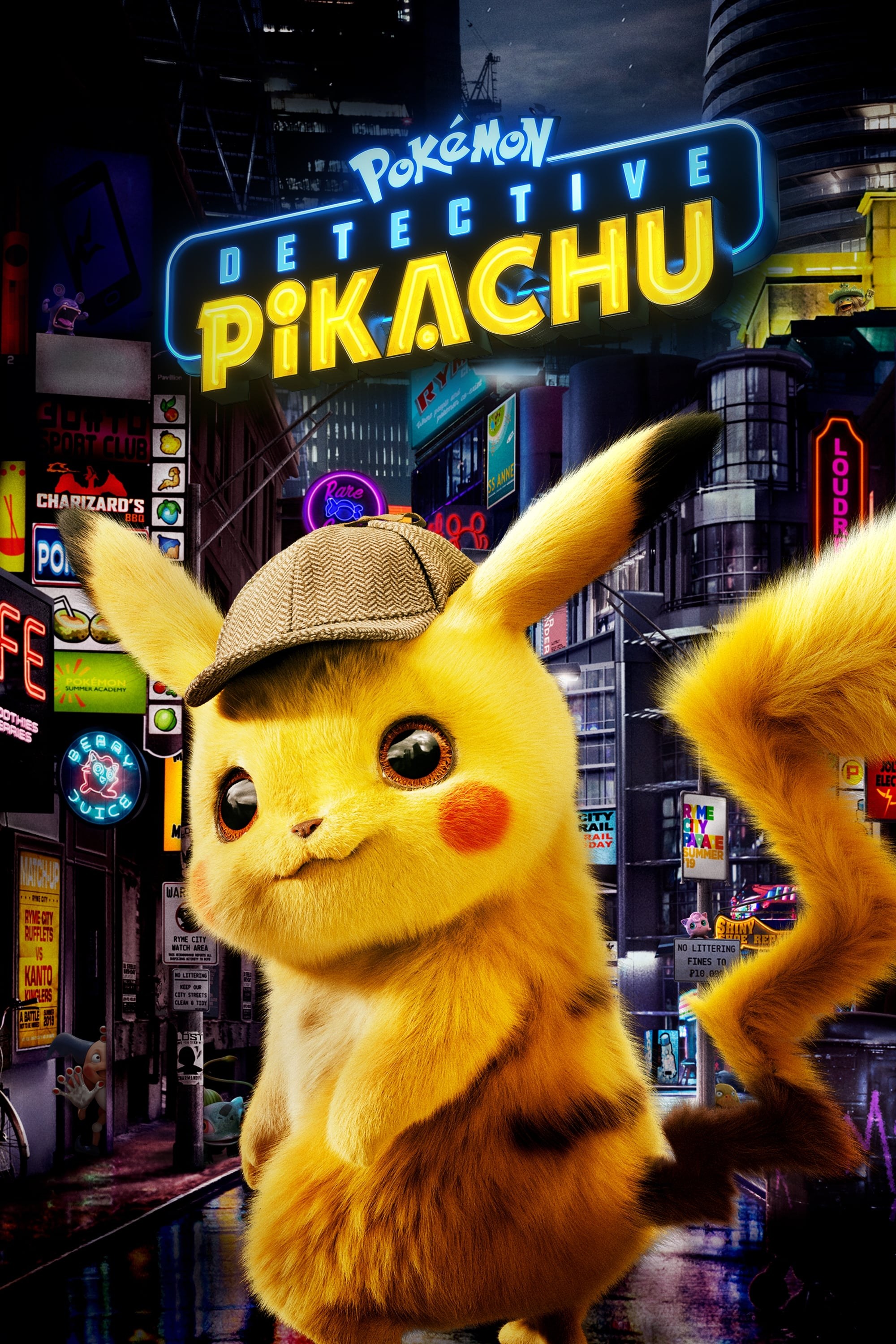 Poster de POKÉMON DETECTIVE PIKACHU en inglés
