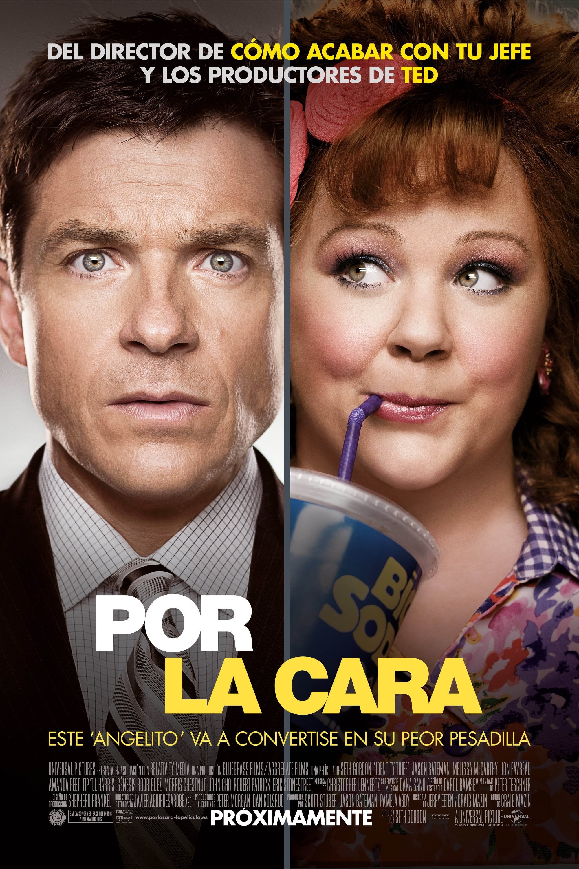 Poster de POR LA CARA en español