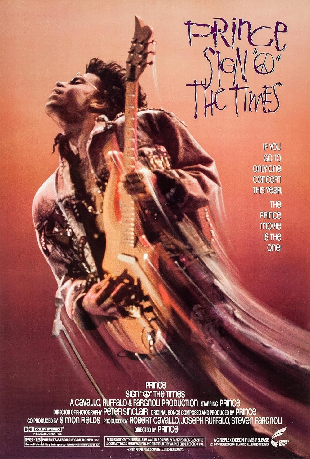Poster de PRINCE SIGN 'O' THE TIMES