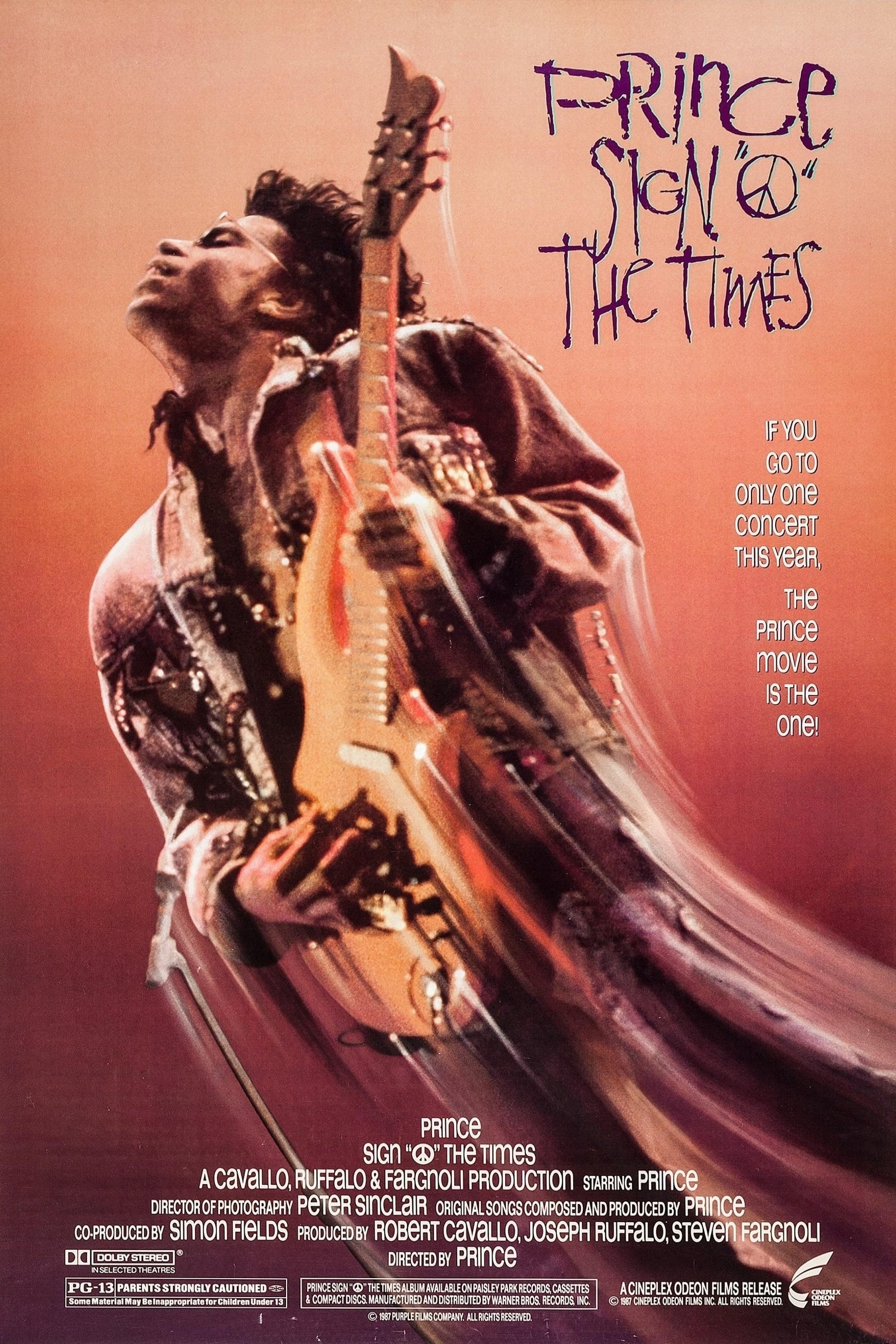 Poster de PRINCE SIGN 'O' THE TIMES