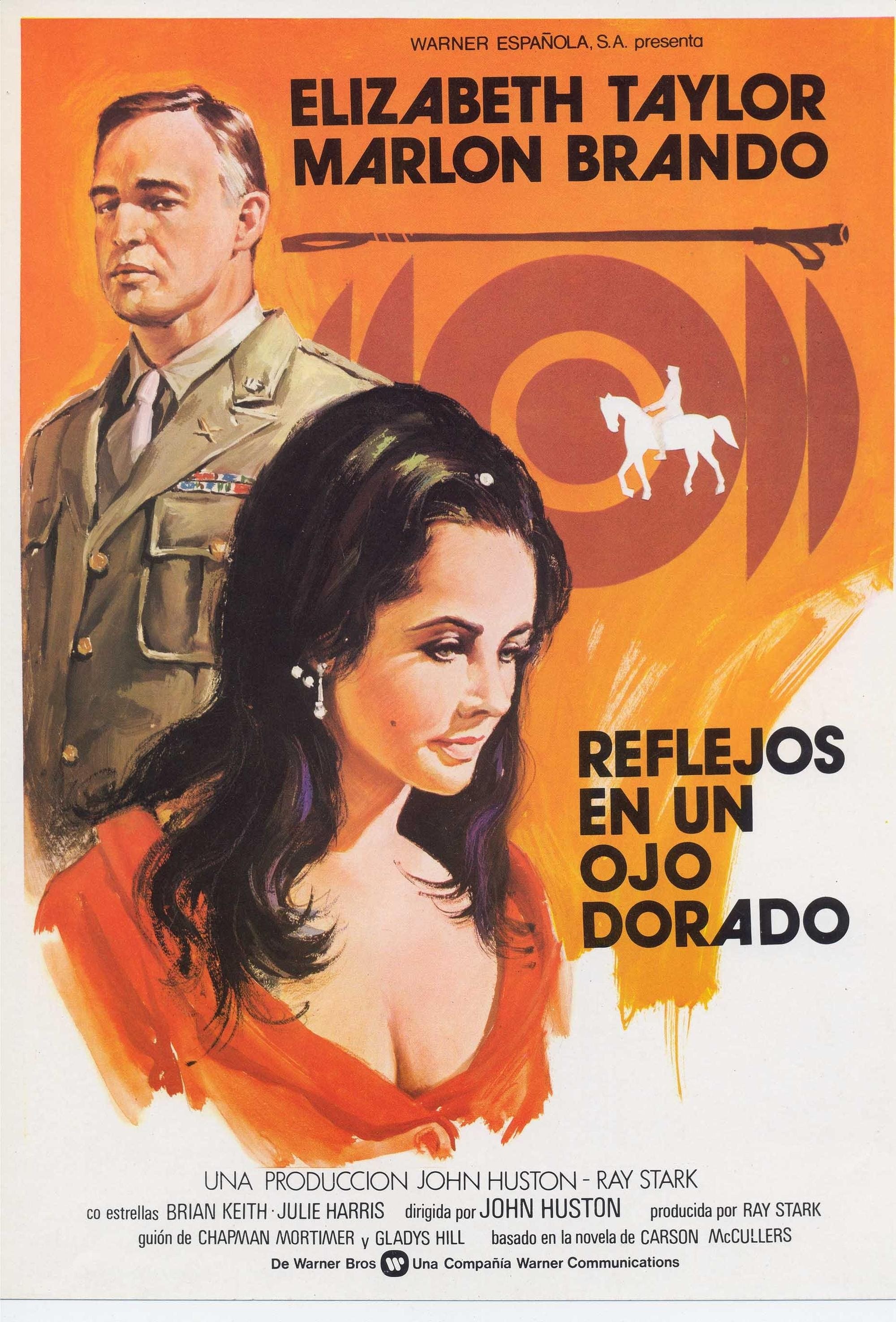 Poster de REFLEJOS EN UN OJO DORADO en español
