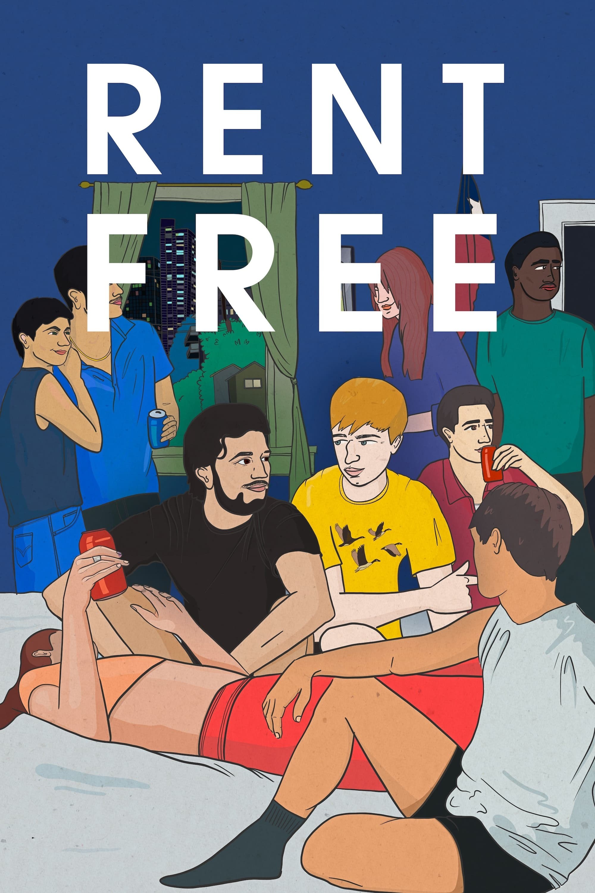 Poster de RENT FREE en inglés