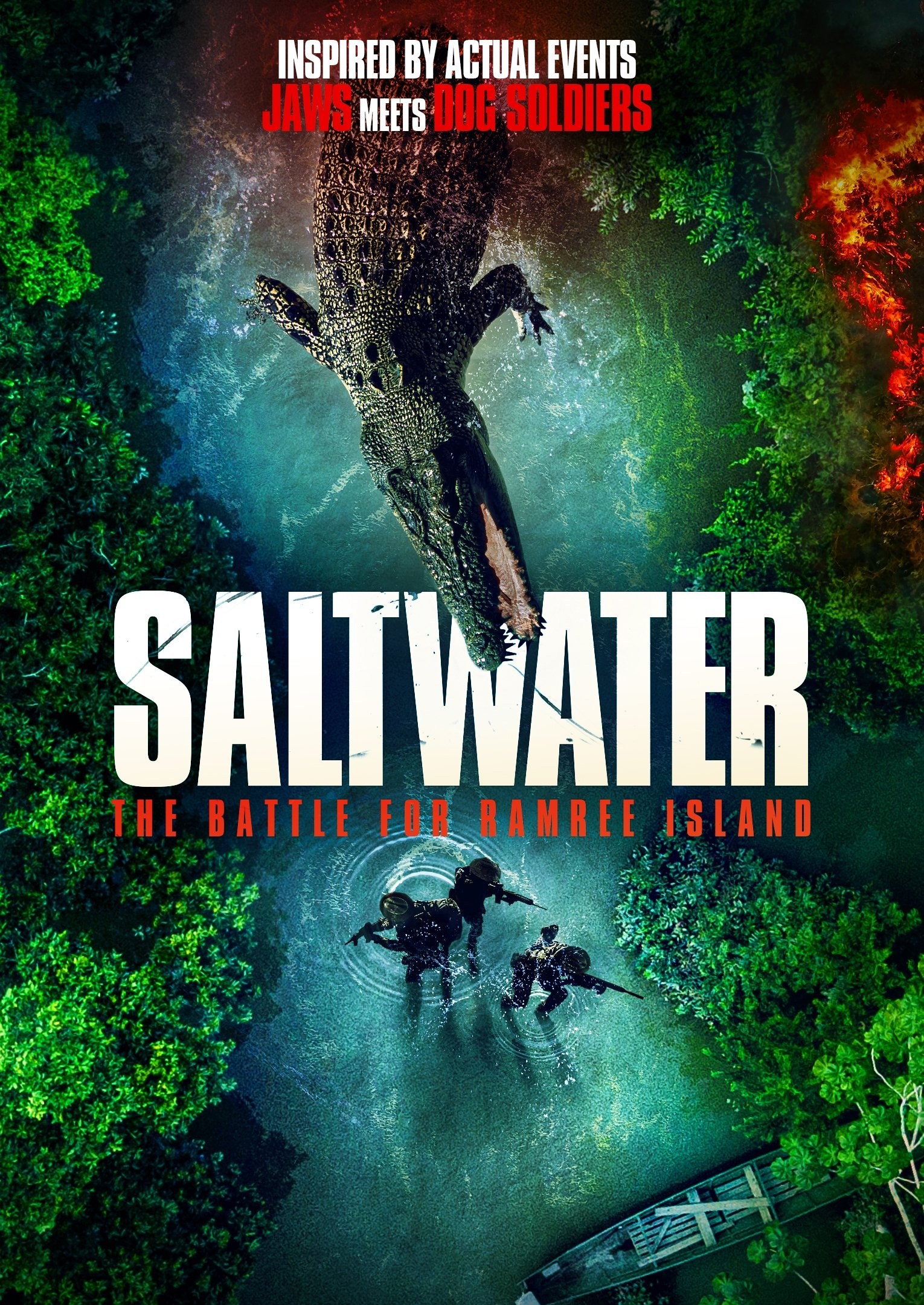 Poster de SALTWATER: THE BATTLE FOR RAMREE ISLAND en inglés