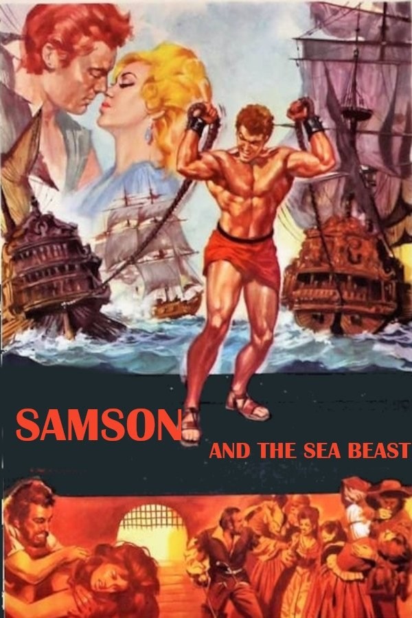 Poster de SANSÓN CONTRAS LOS PIRATAS en inglés