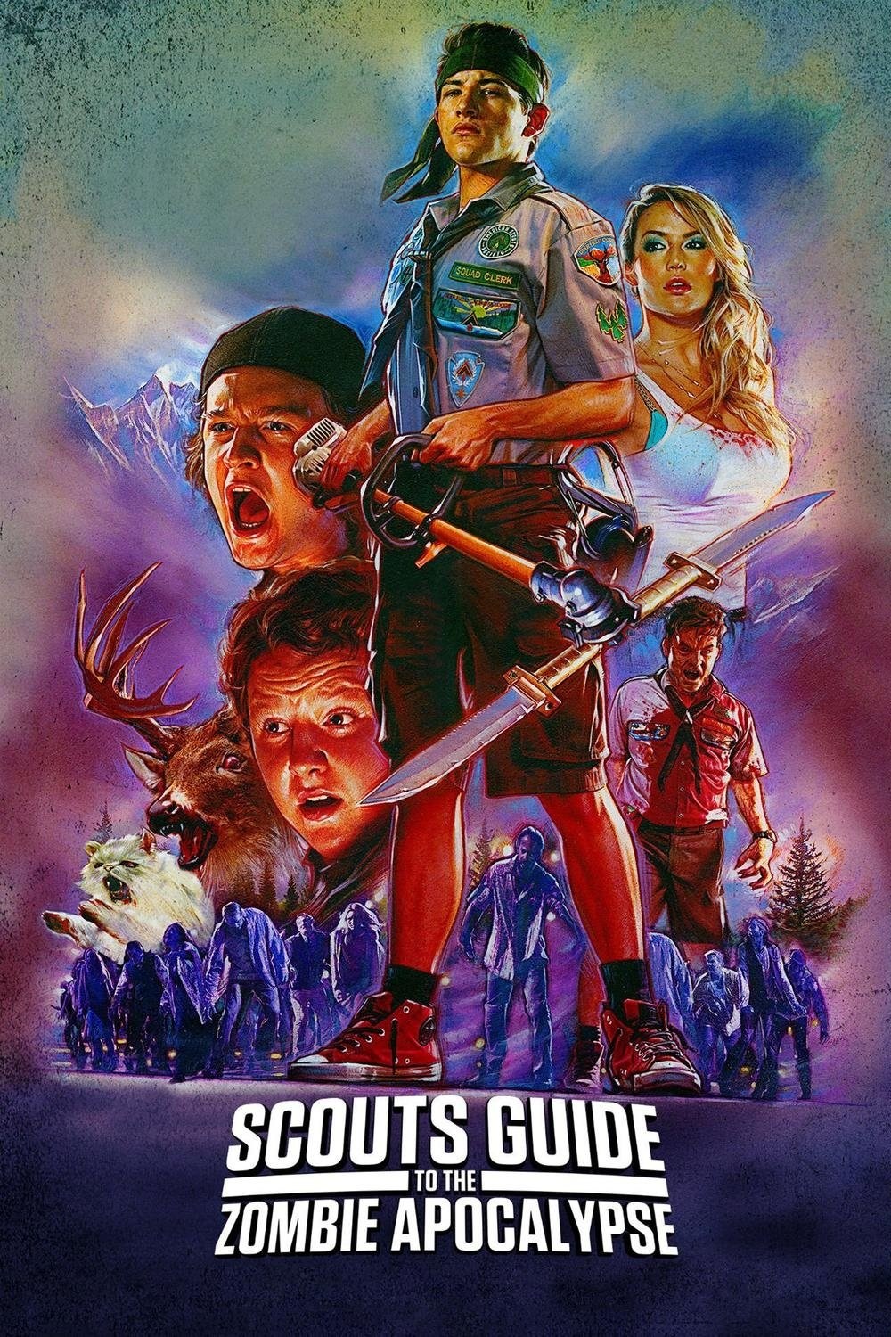 Poster de SCOUTS GUIDE TO THE ZOMBIE APOCALYPSE en inglés