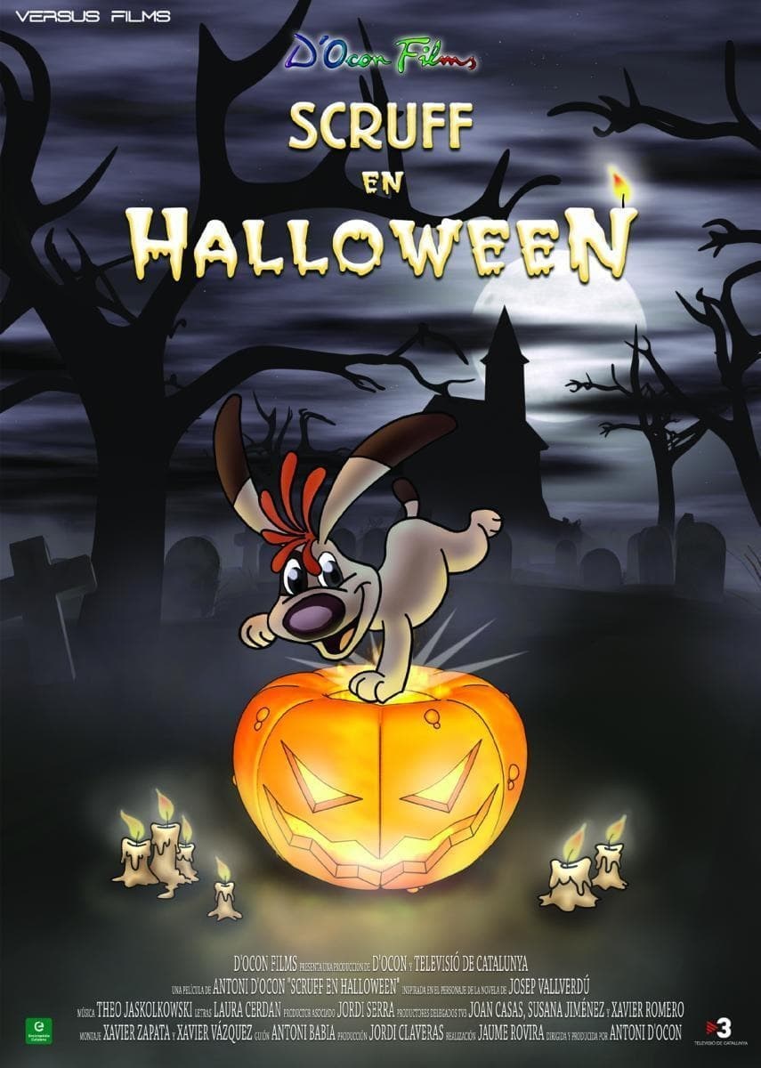 Poster de SCRUFF EN HALLOWEEN en español