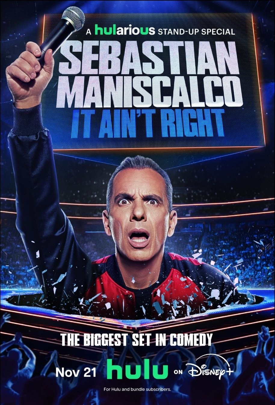 Poster de SEBASTIAN MANISCALCO: IT AIN'T RIGHT en inglés
