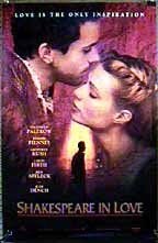 Poster de SHAKESPEARE IN LOVE (SHAKESPEARE ENAMORADO)