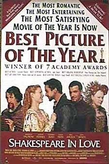 Poster de SHAKESPEARE IN LOVE (SHAKESPEARE ENAMORADO)