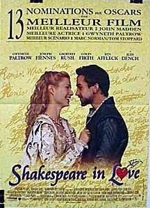 Poster de SHAKESPEARE IN LOVE (SHAKESPEARE ENAMORADO)