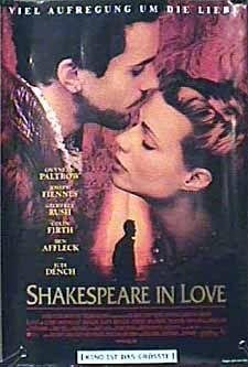 Poster de SHAKESPEARE IN LOVE (SHAKESPEARE ENAMORADO)
