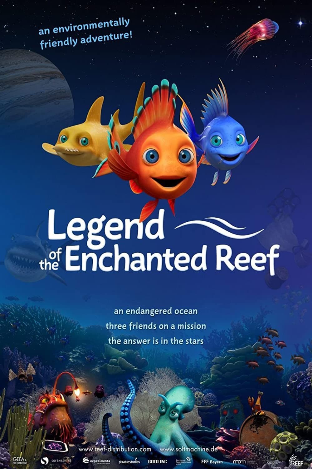 Poster de SHORTY AND THE LEGEND OF THE ENCHANTED REEF en inglés