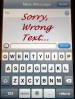 Sorry, Wrong Text
