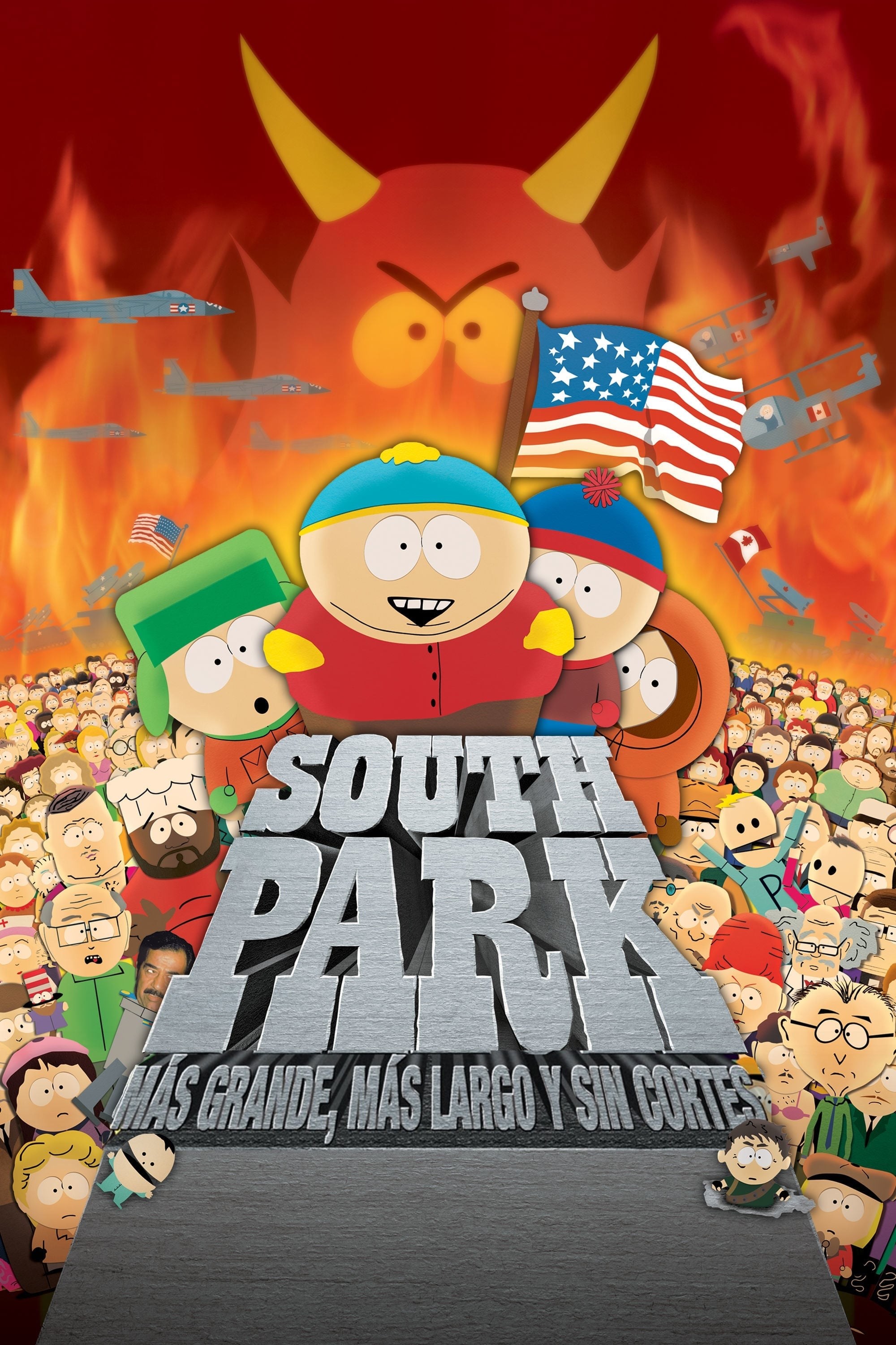 Poster de SOUTH PARK: MÁS GRANDE, MÁS LARGO Y SIN CORTES en español