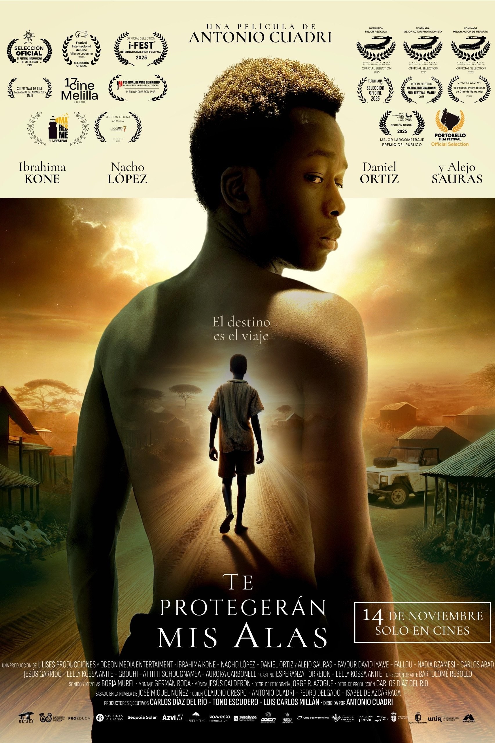 Poster de TE PROTEGERÁN MIS ALAS en español