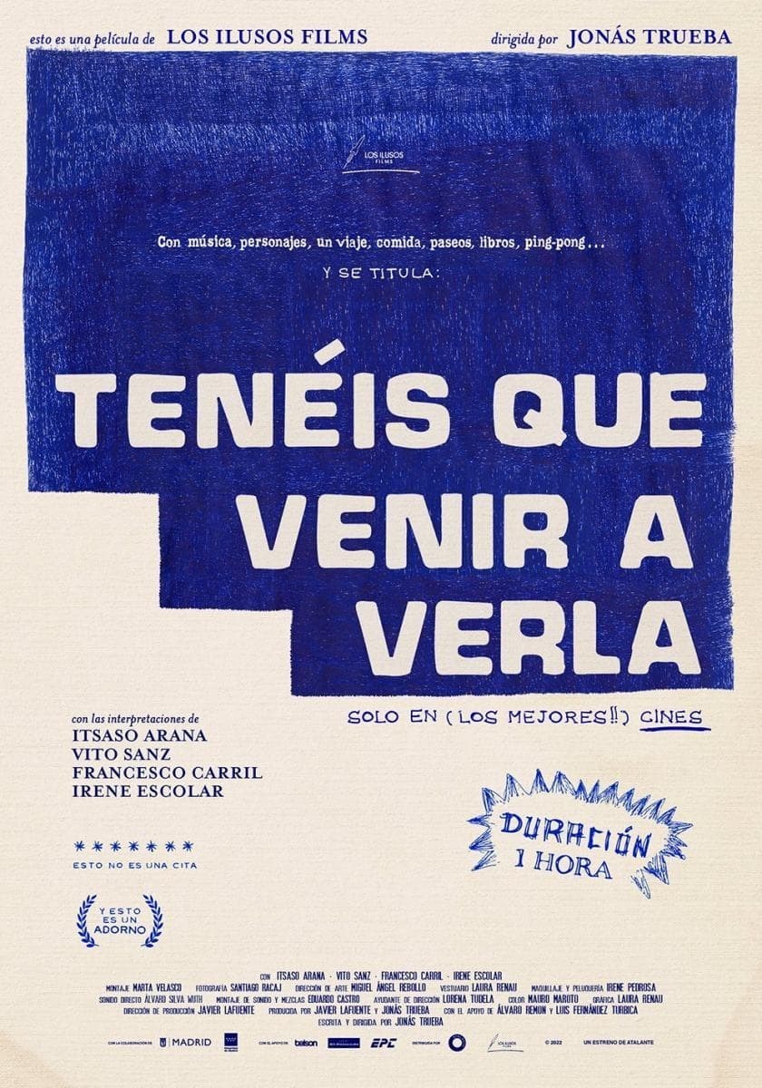 Poster de TENÉIS QUE VENIR A VERLA en español