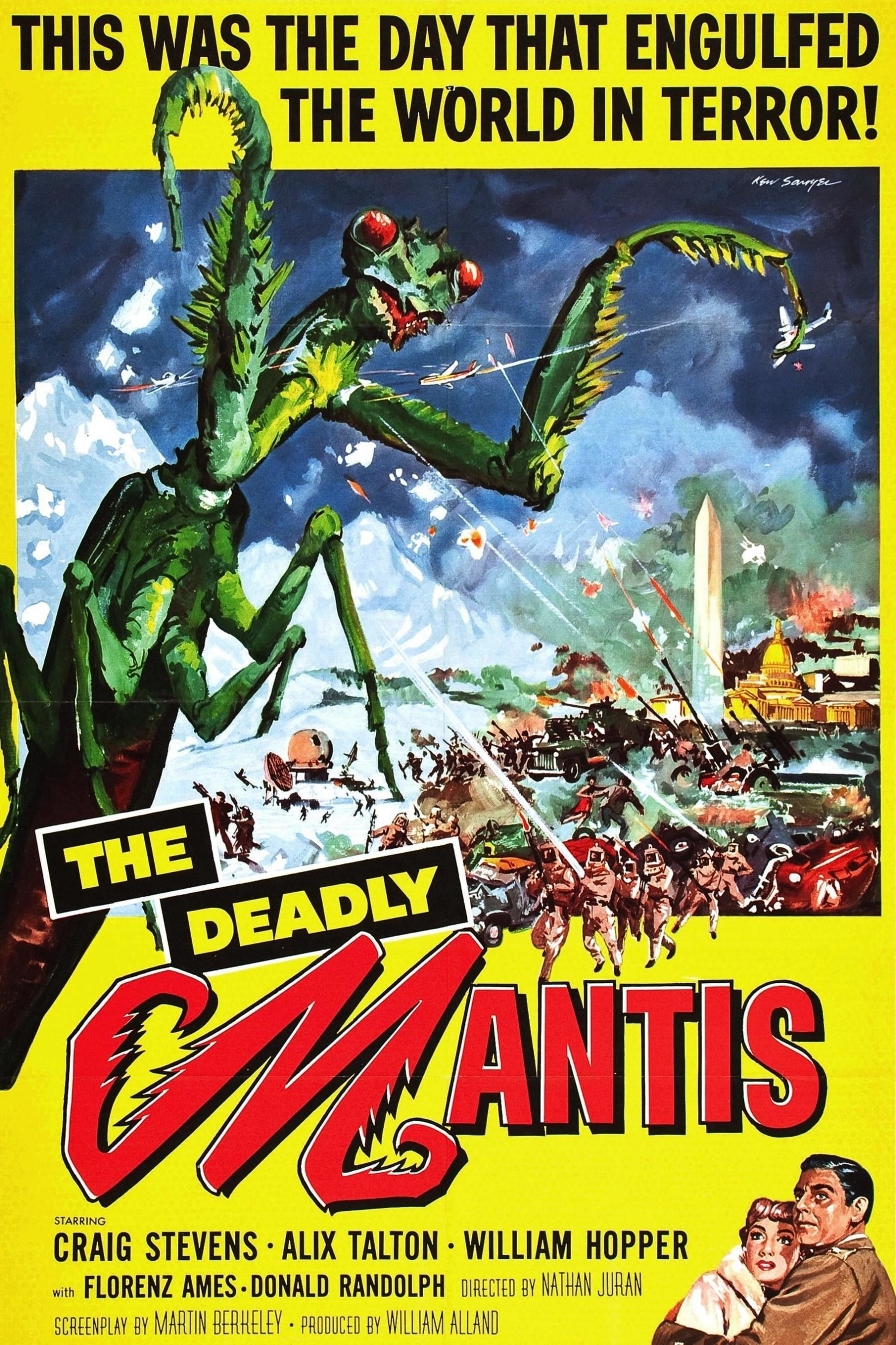 Poster de THE DEADLY MANTIS en inglés