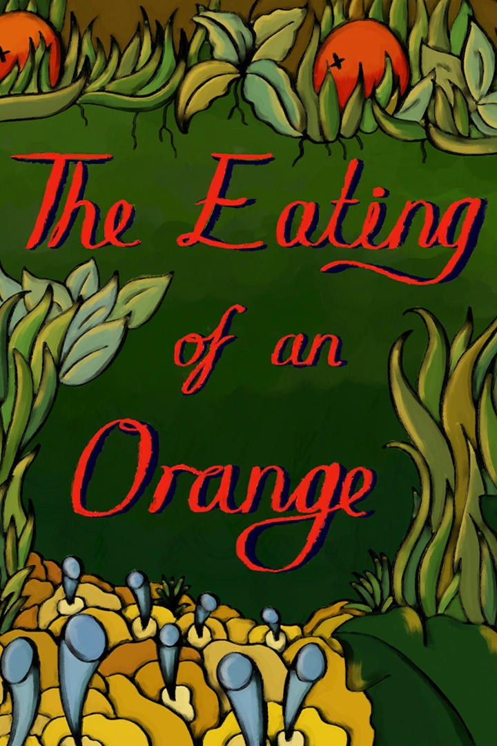 Poster de THE EATING OF AN ORANGE en inglés