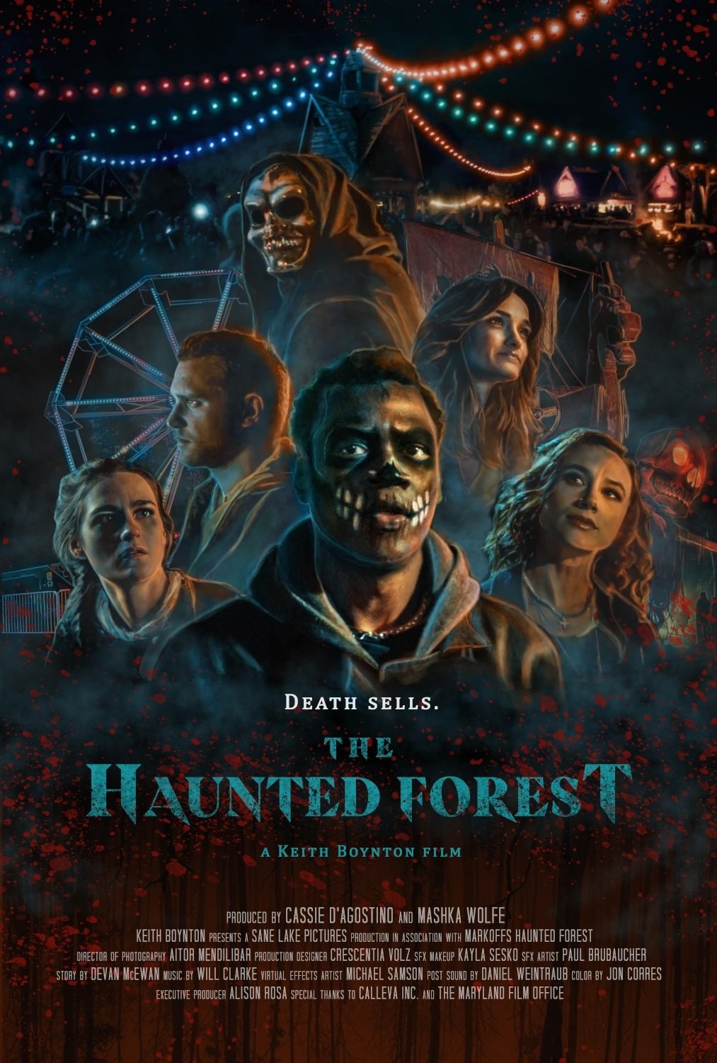 Poster de THE HAUNTED FOREST en inglés