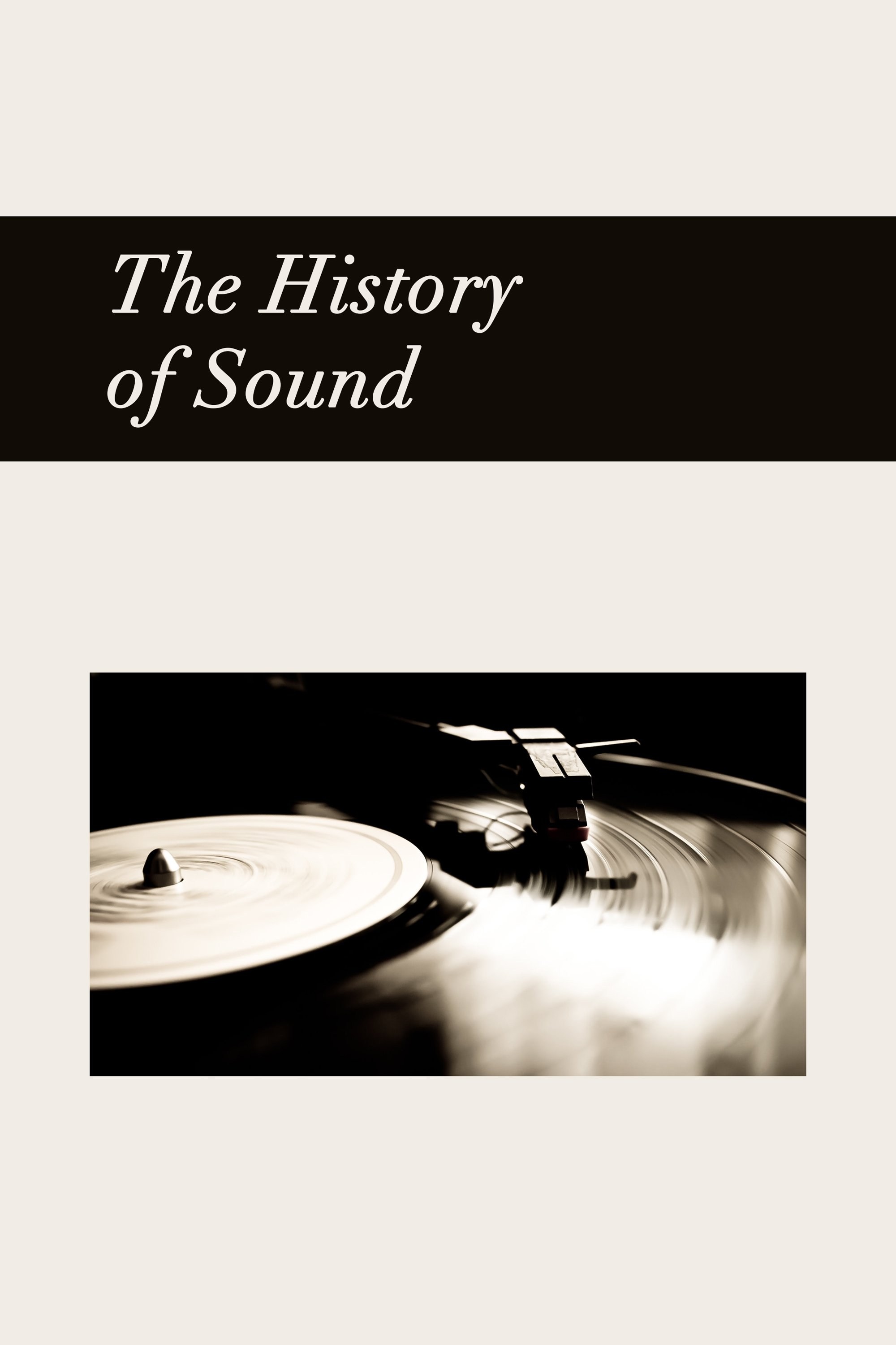 Poster de THE HISTORY OF SOUND en inglés