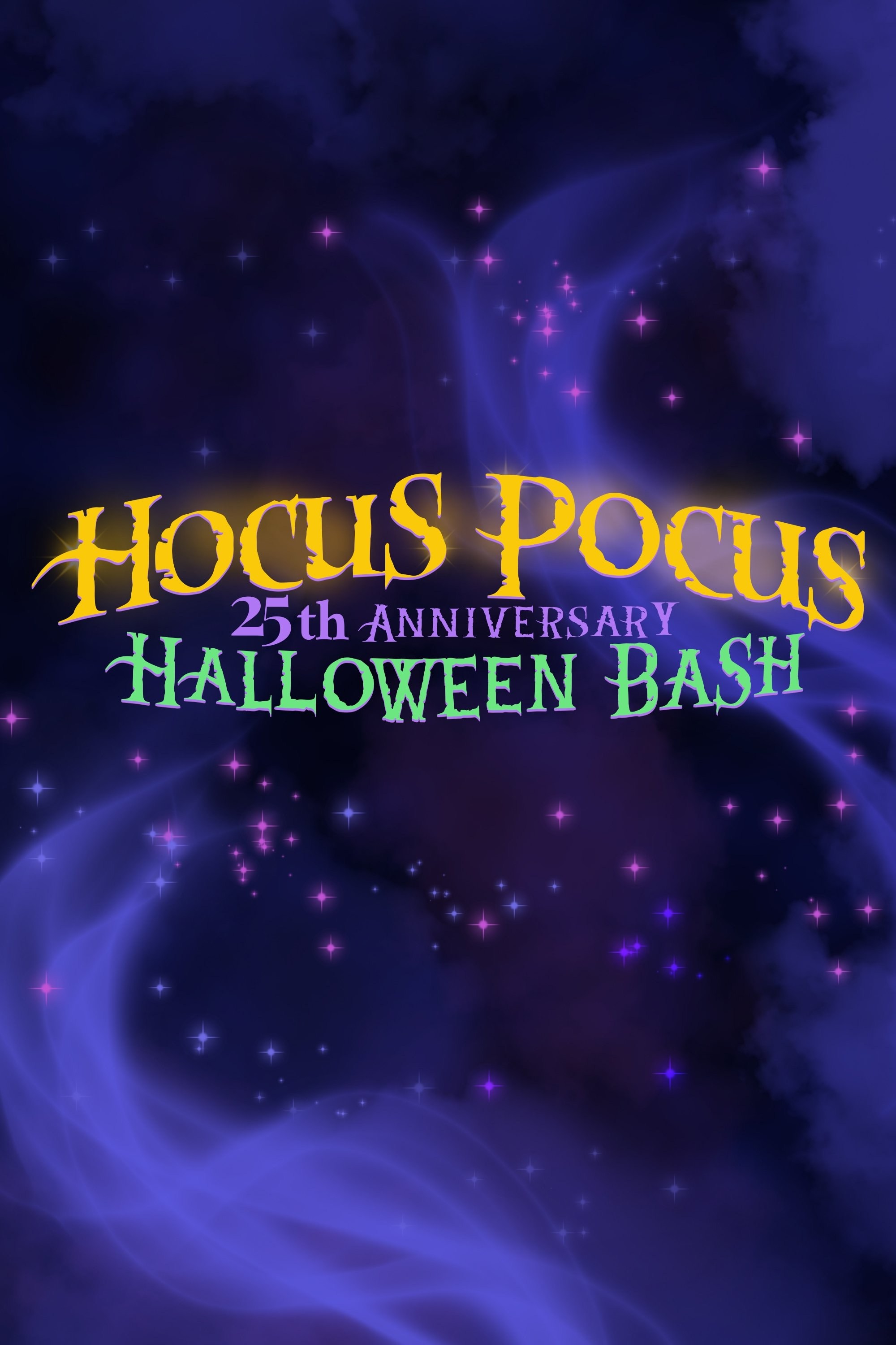 Poster de THE HOCUS POCUS 25TH ANNIVERSARY HALLOWEEN BASH en inglés