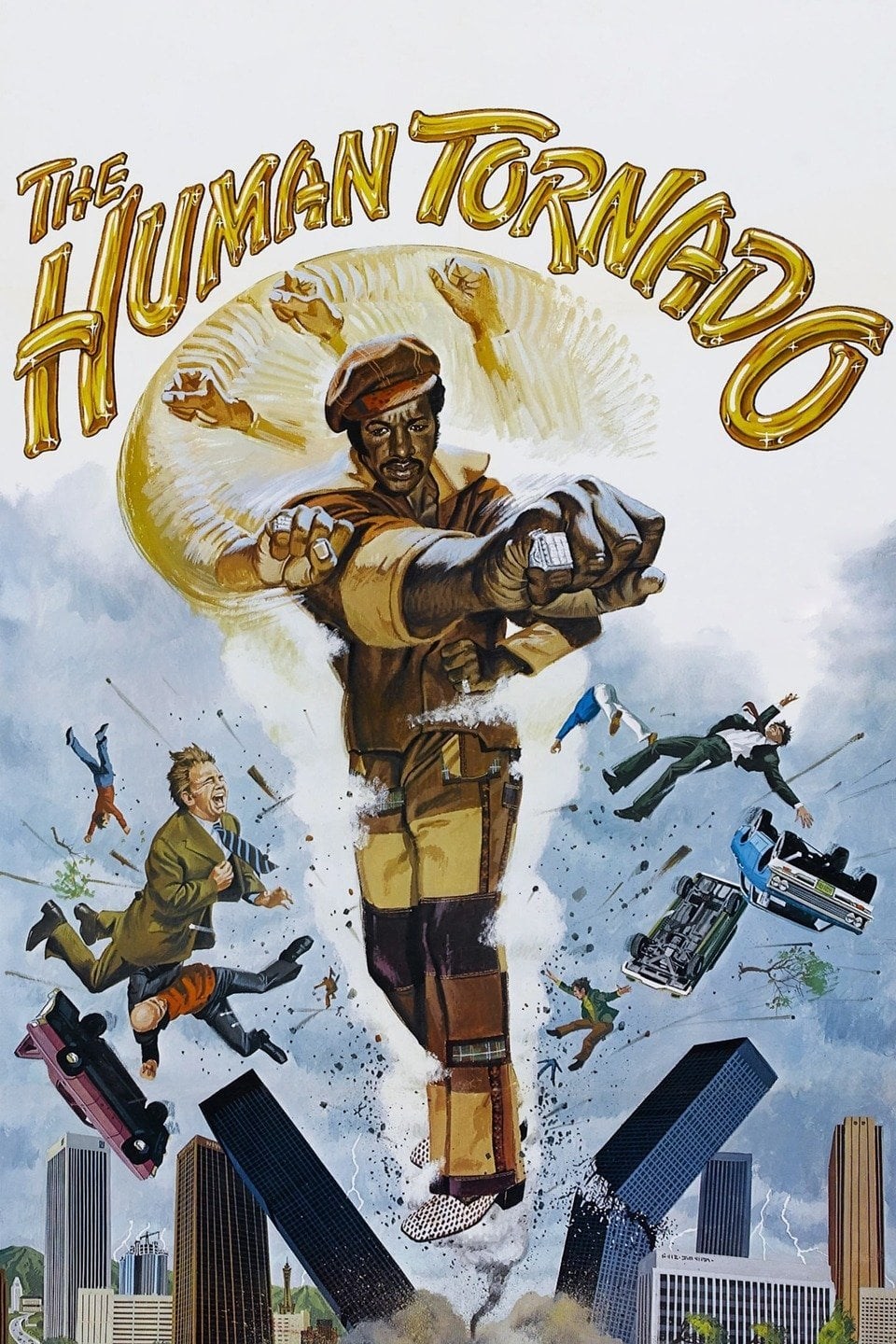 Poster de THE HUMAN TORNADO en inglés