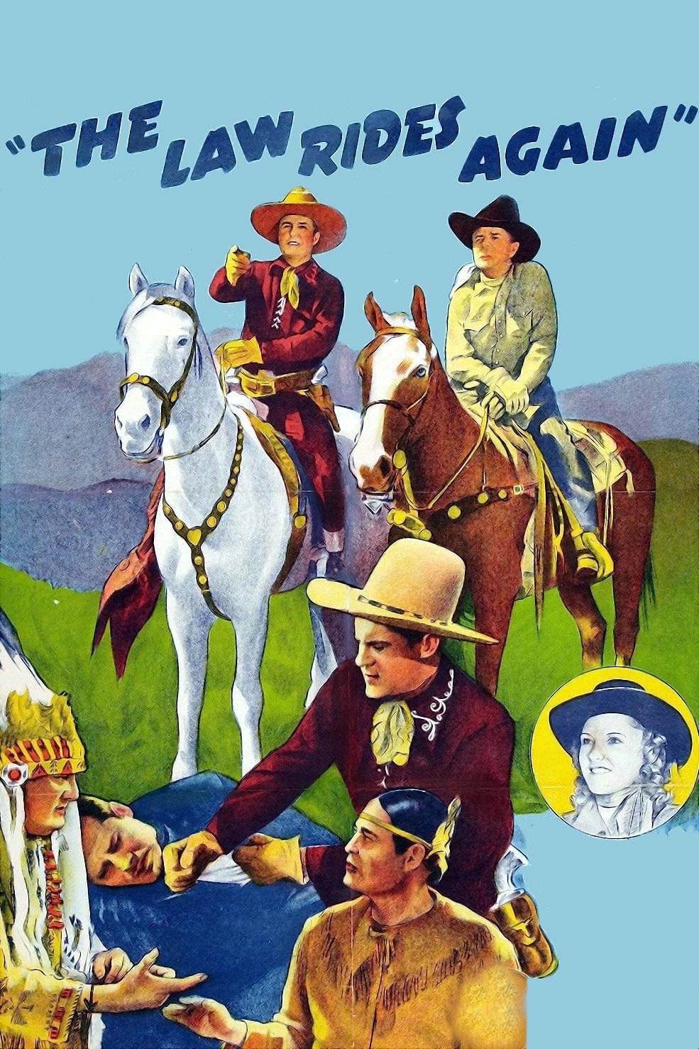 Poster de THE LAW RIDES AGAIN en inglés