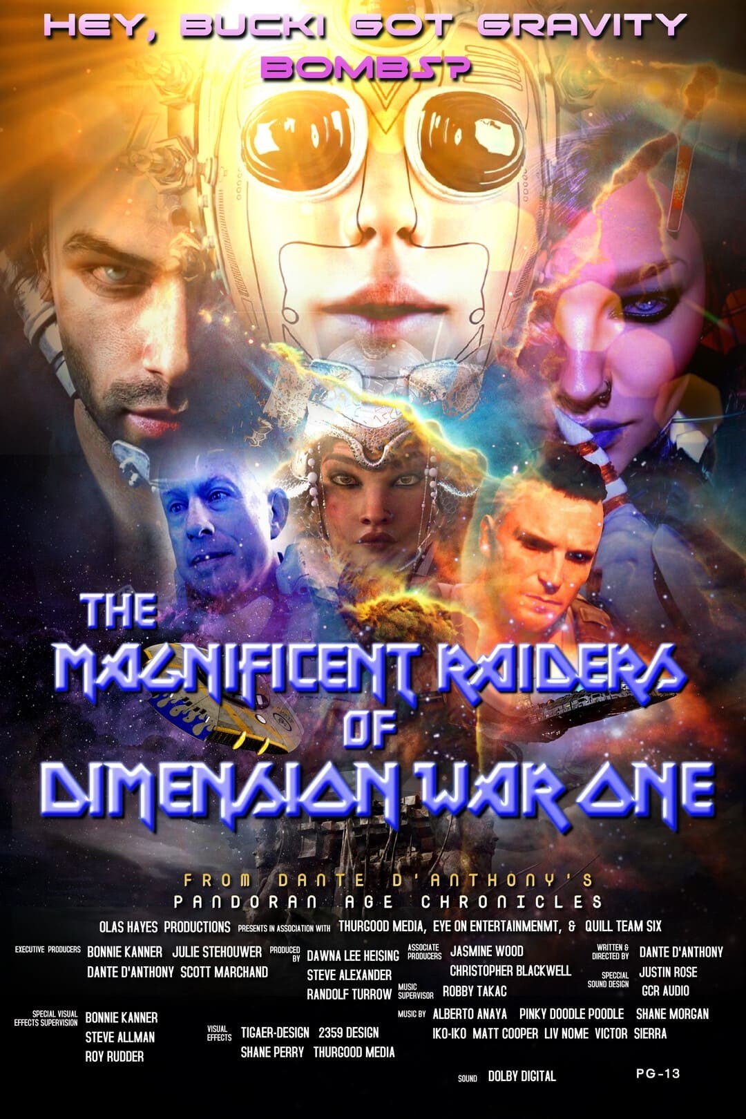 Poster de THE MAGNIFICENT RAIDERS OF DIMENSION WAR ONE en inglés